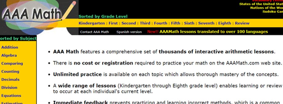free 3rd grade math worksheets  with aamath